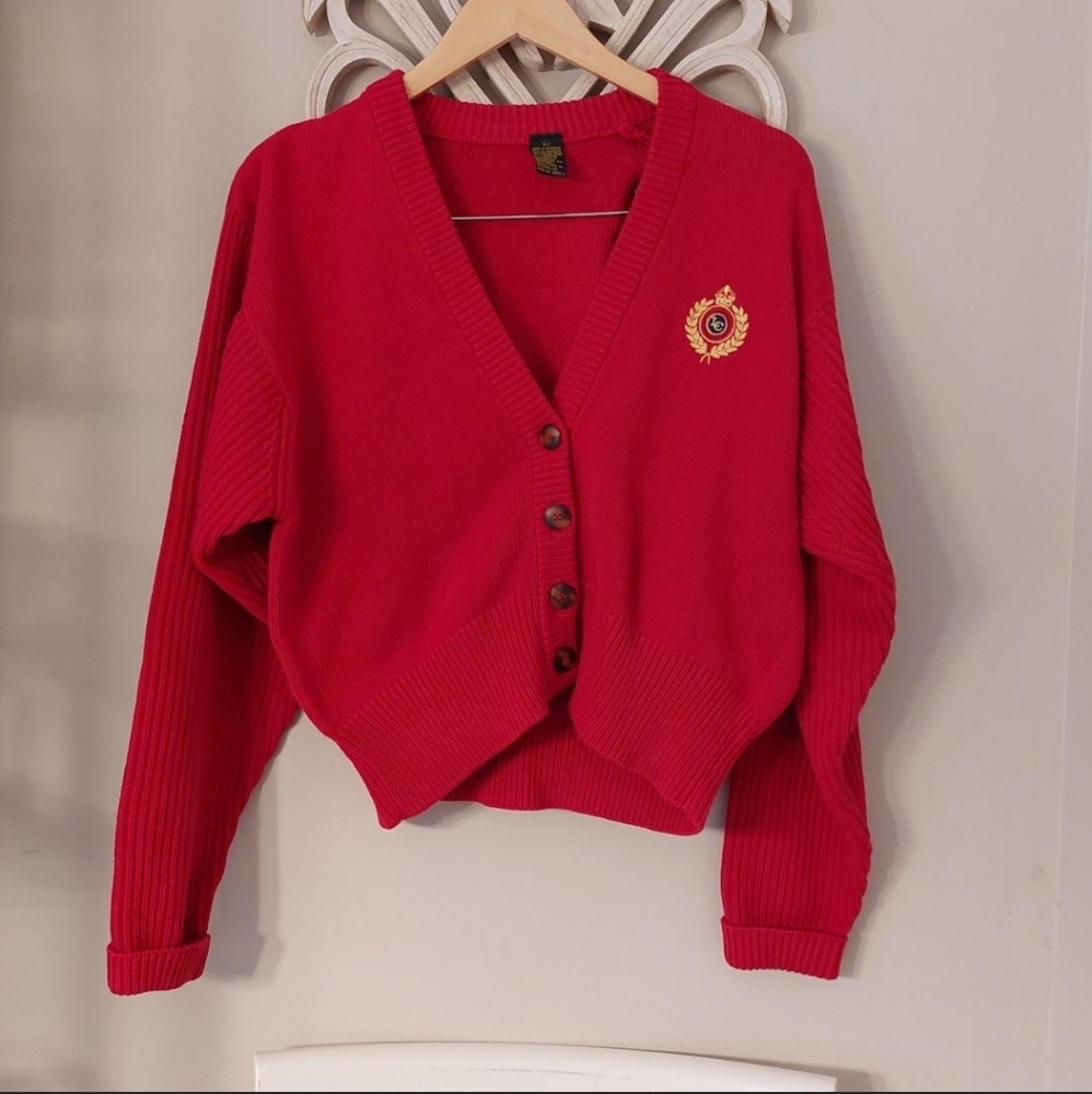 Vintage 90s Cardigan 100% Cotton Small